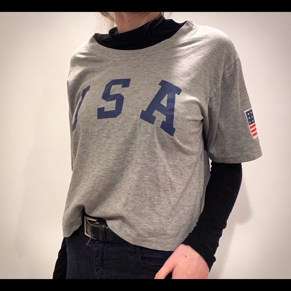 Grey USA T-shirt